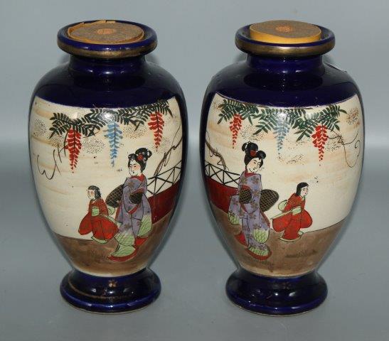 Pair of Japanese vases